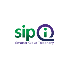 A logo for sip @ i smarter cloud telephony