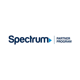 The spectrum partner program logo is on a white background.