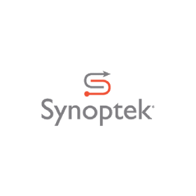 A logo for synoptick is shown on a white background.