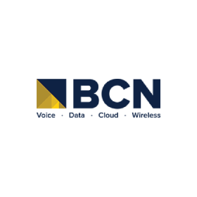 A logo for bcn voice data cloud wireless