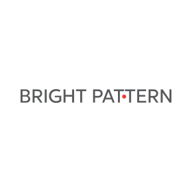 The bright pattern logo is on a white background.