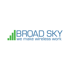 The broad sky logo says we make wireless work