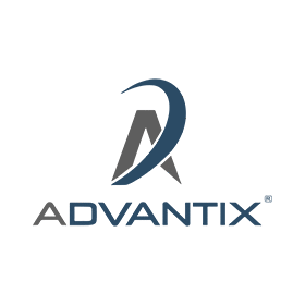 A logo for advantix is shown on a white background
