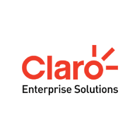 A claro enterprise solutions logo on a white background