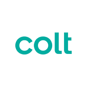 The word colt is written in green on a white background.