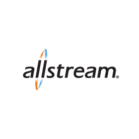 The allstream logo is on a white background.
