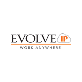 Evolve ip work anywhere logo on a white background