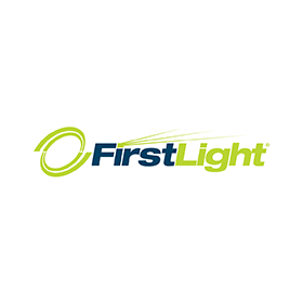 The first light logo is green and blue on a white background.