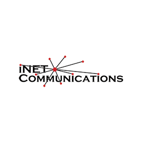 It is a logo for a company called inet communications.