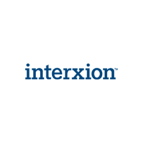 The interxion logo is on a white background.
