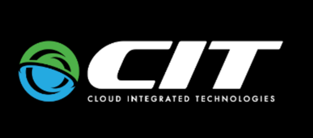 Cit cloud integrated technologies logo on a black background