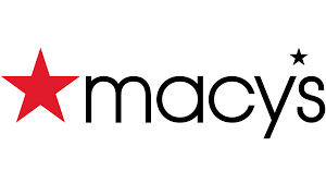 the macy 's logo has a red star on it .