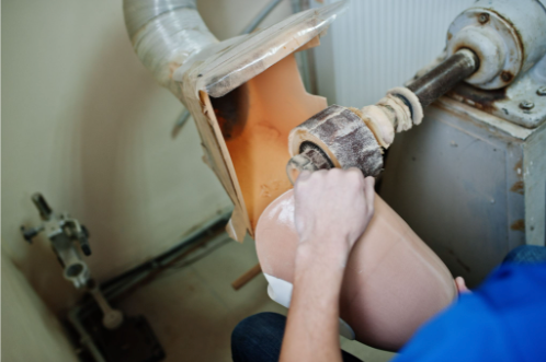 Water line leak repair in Napa by The Plumbinator Plumbing Co, fixing the damaged pipe system quickl