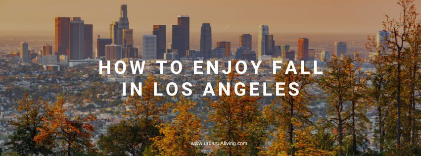 Downtown Los Angeles skyline with text overlay: