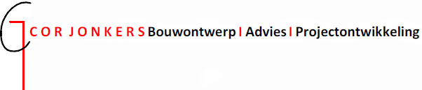 A logo for cor jonkers bouwontwerp advies projectontwikkeling