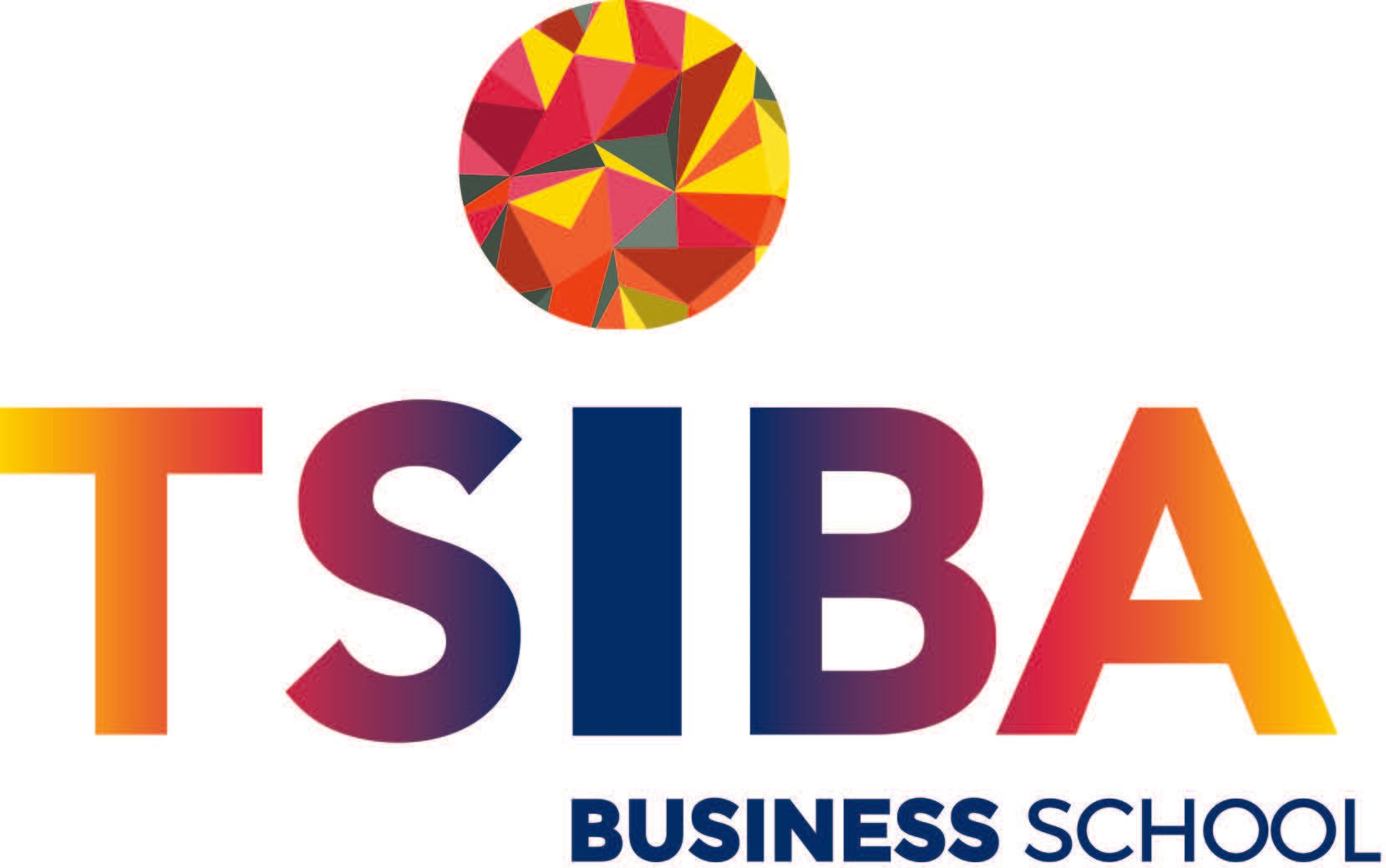 A colorful logo for tsiba business school