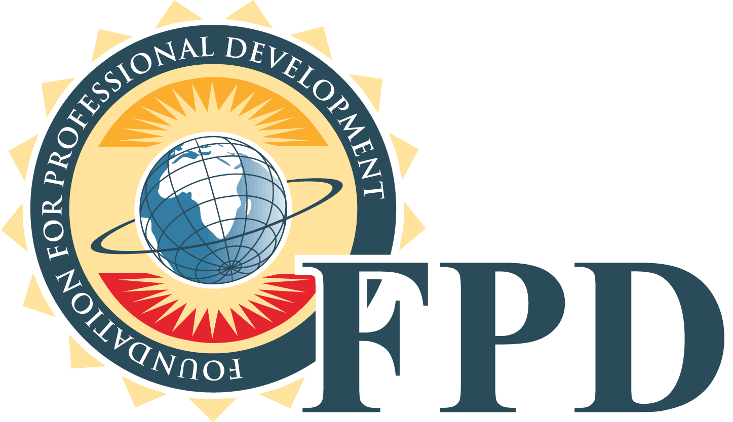 The logo for the foundation for professional development