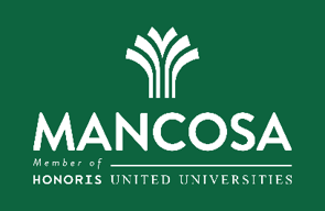 A logo for mancosa member of honoris united universities