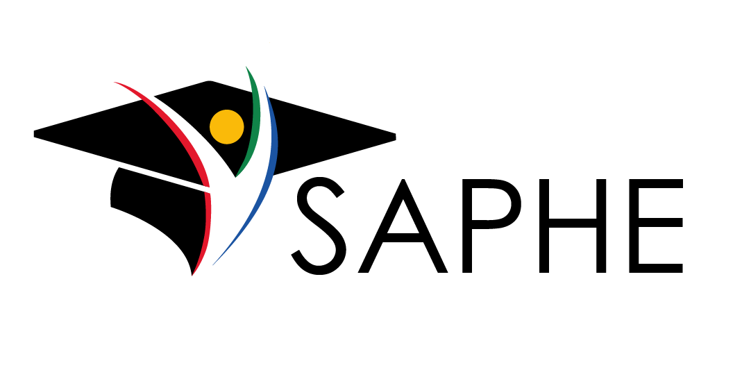 The logo for saphe is a graduation cap with a person in it.