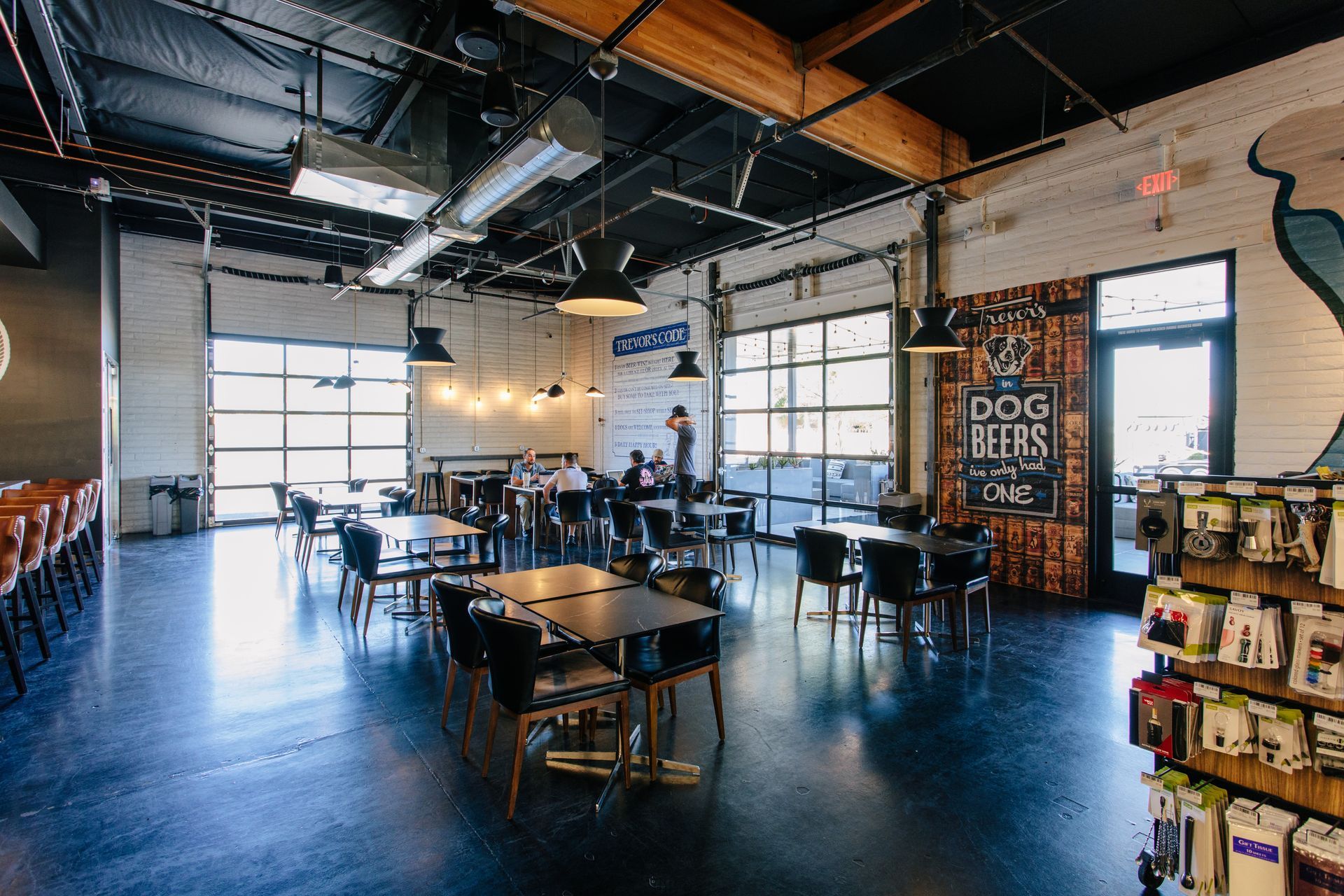 Inside Trevor's on McDowell lounge 
