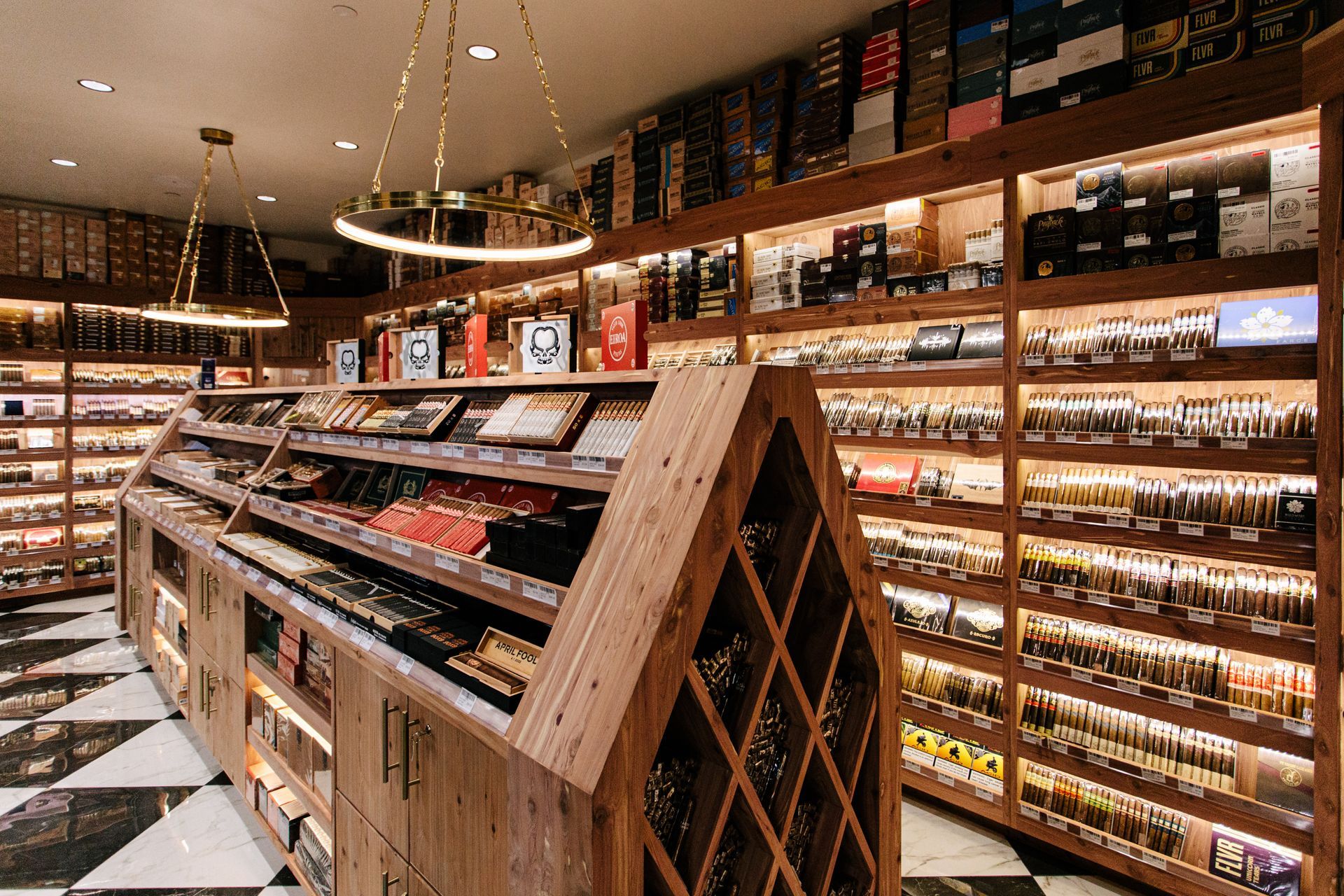 Walk-in cigar humidor at Trevor's Liquor Paradise Valley