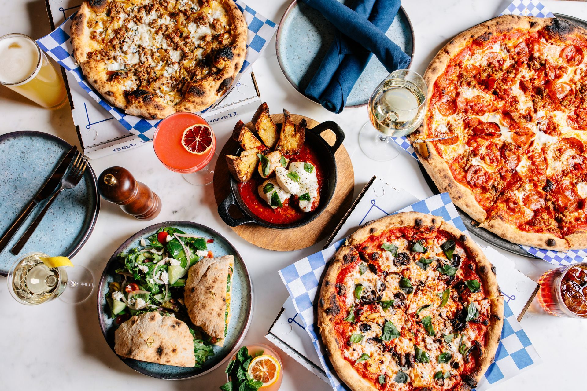 Trevor's liquor in Acadia kitchen pizza salads and sandwiches