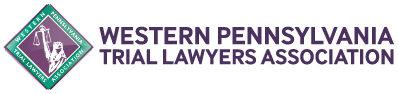 The logo for the western pennsylvania trial lawyers association