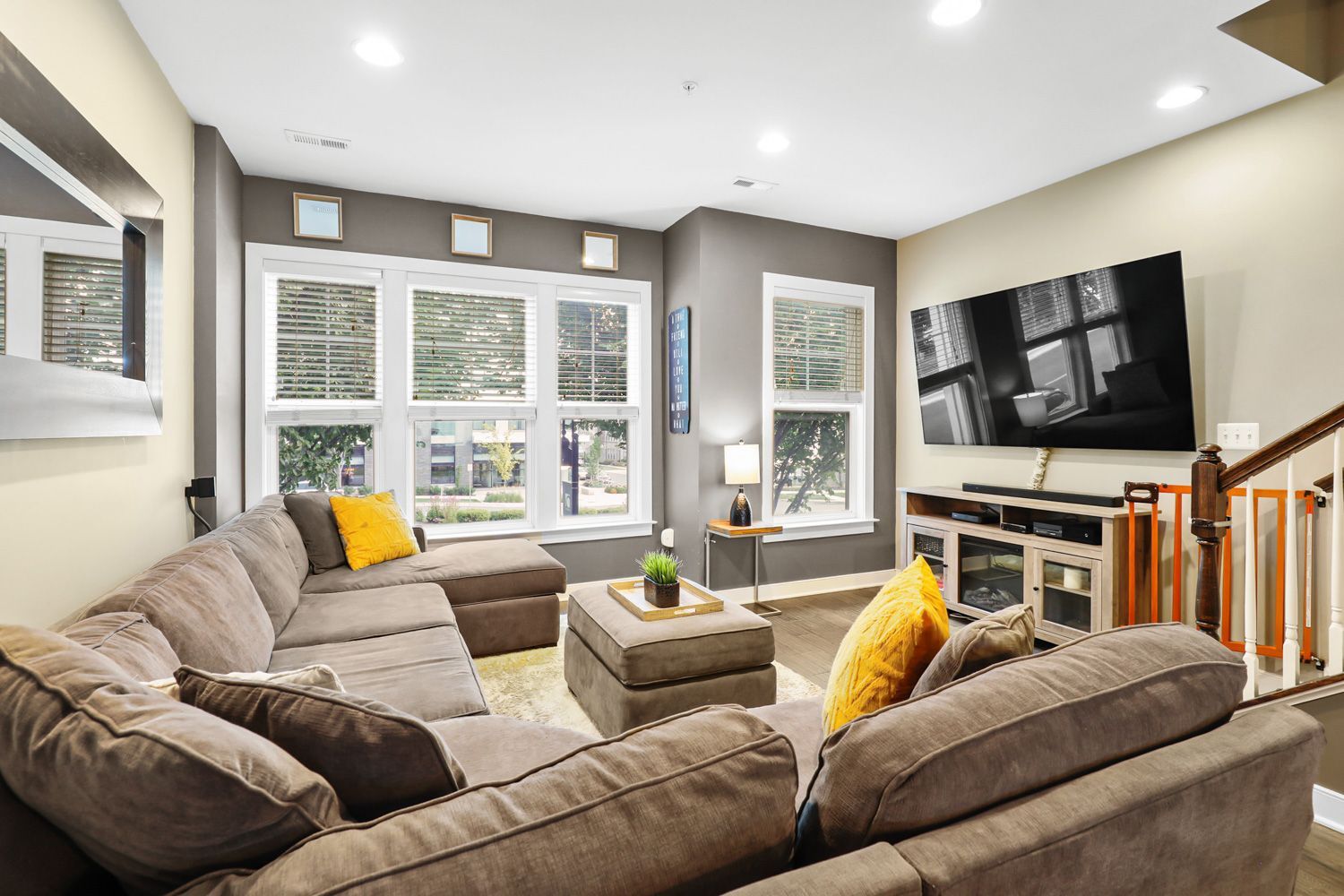 living room photo shoot