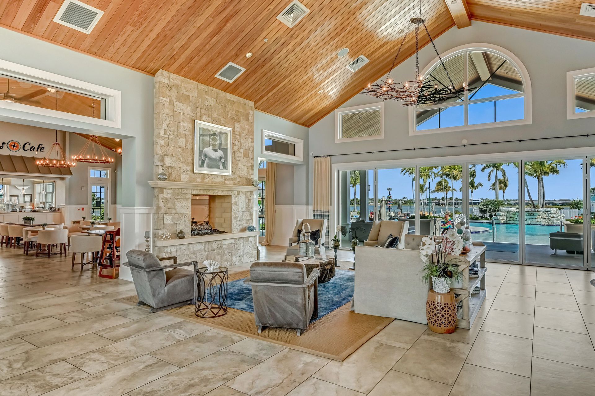 Beautiful Marco Island HDR photo shoot of open home space with large windows