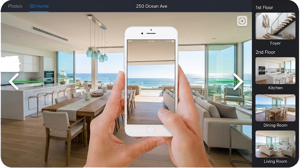 Zillow 3D Home iPhone view