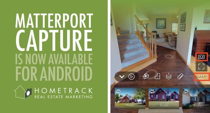 An ad for matterport capture is now available for android
