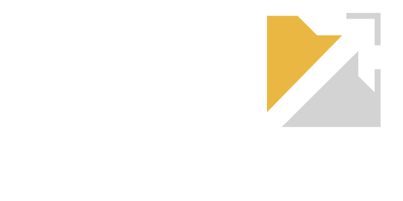 A white background with a yellow and gray triangle on it.