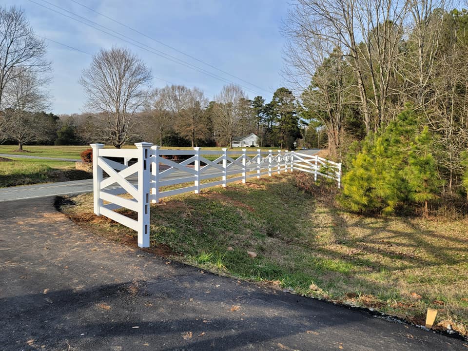 white fence