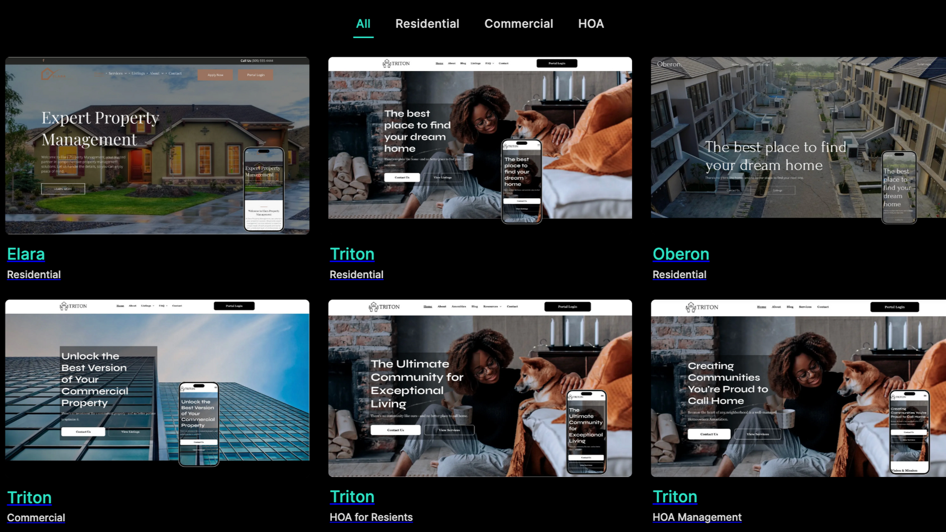 Website template preview