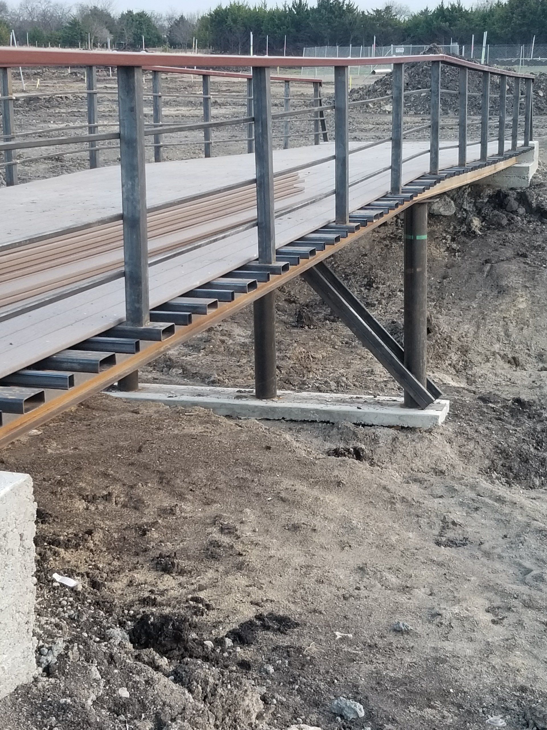 Installing Wooden Plank - Dallas, TX - All Around Septic Service Co