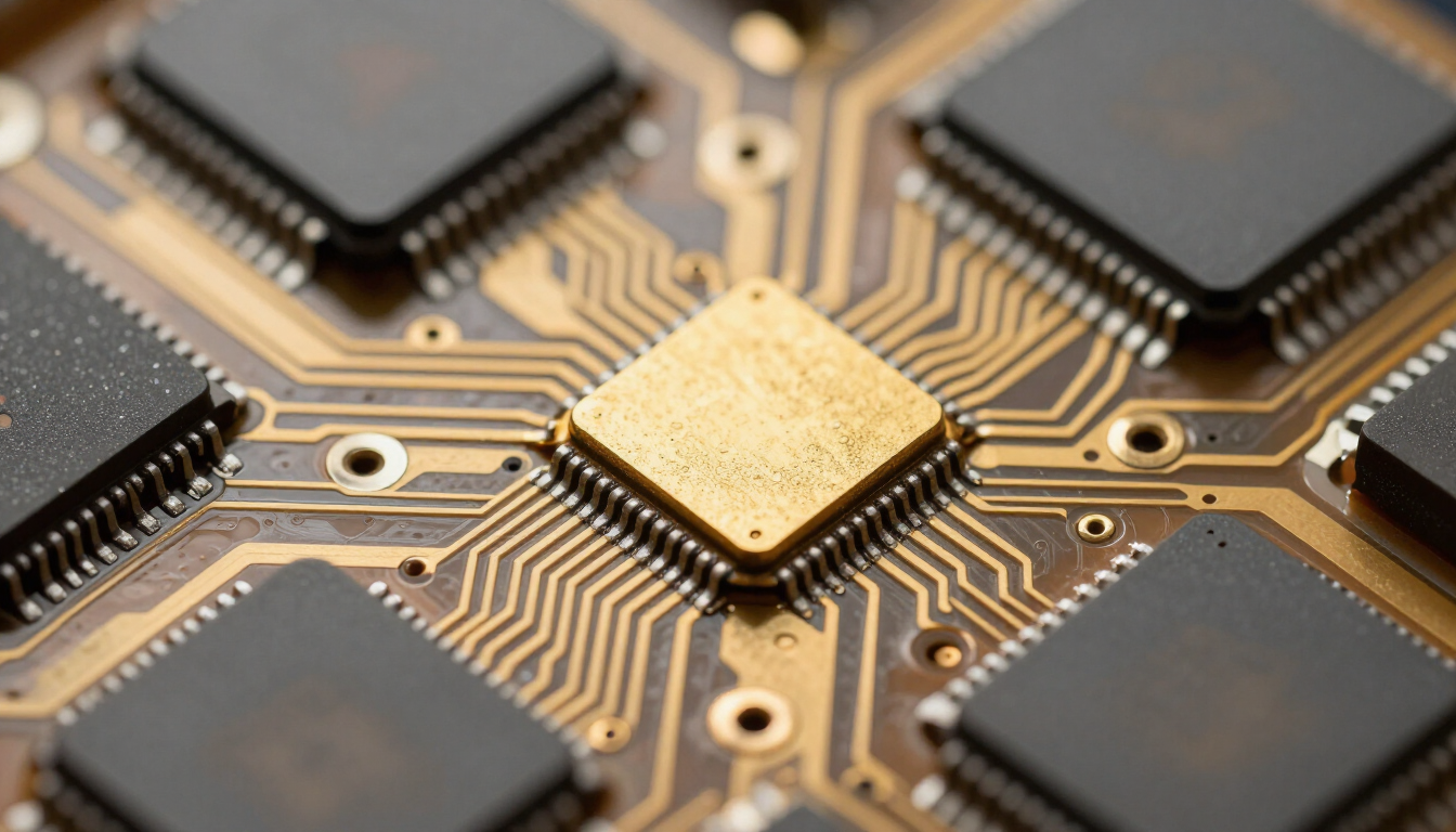 Close up of a TO-220 package electronic diode on a clean surface