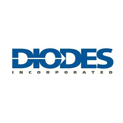 Diodes Incorporated logo in blue on a white background