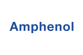 Blue Amphenol logo on a white background