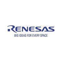 Renesas logo in blue with the tagline “Big Ideas for Every Space” on a white background