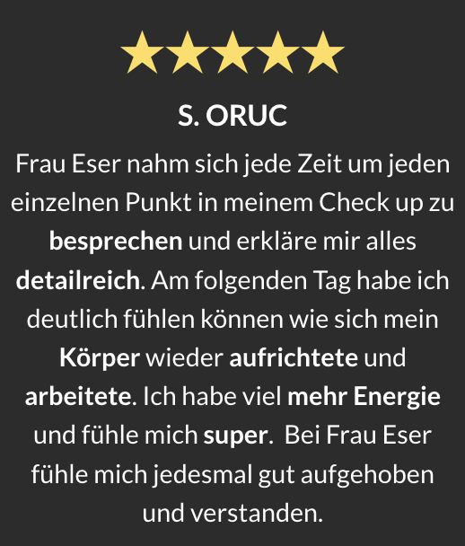 S. oruc wrote a review for frau eser