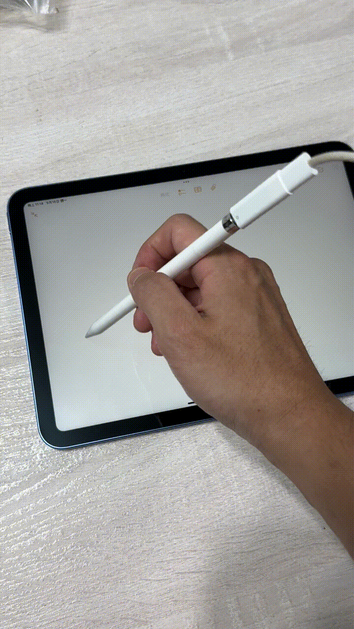 Apple pencil充電中無法書寫