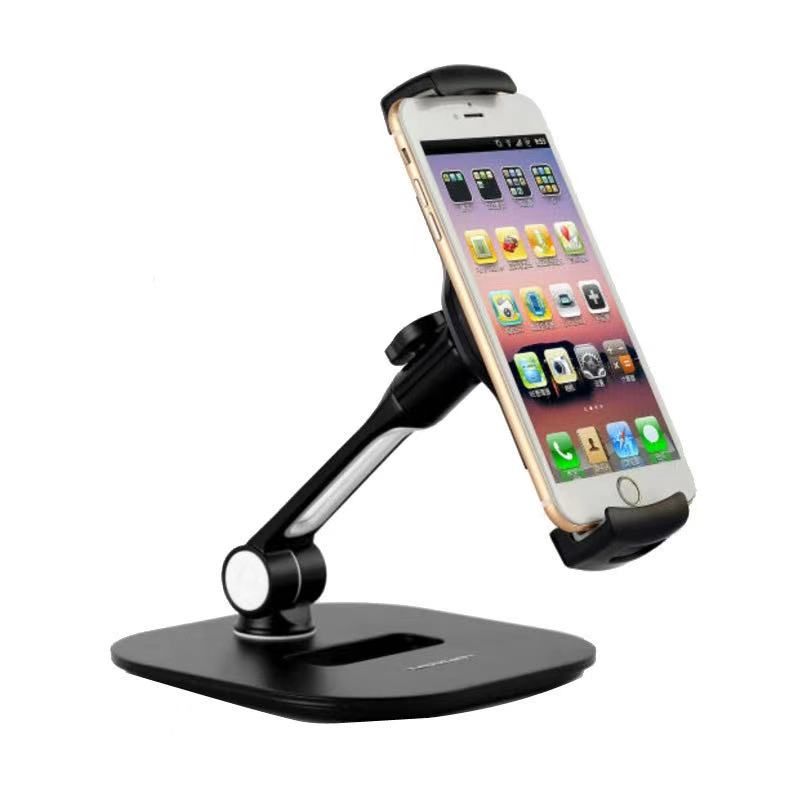 Foldable phone holder, desktop tablet stand, bedside table, multi-functional metal for iPad