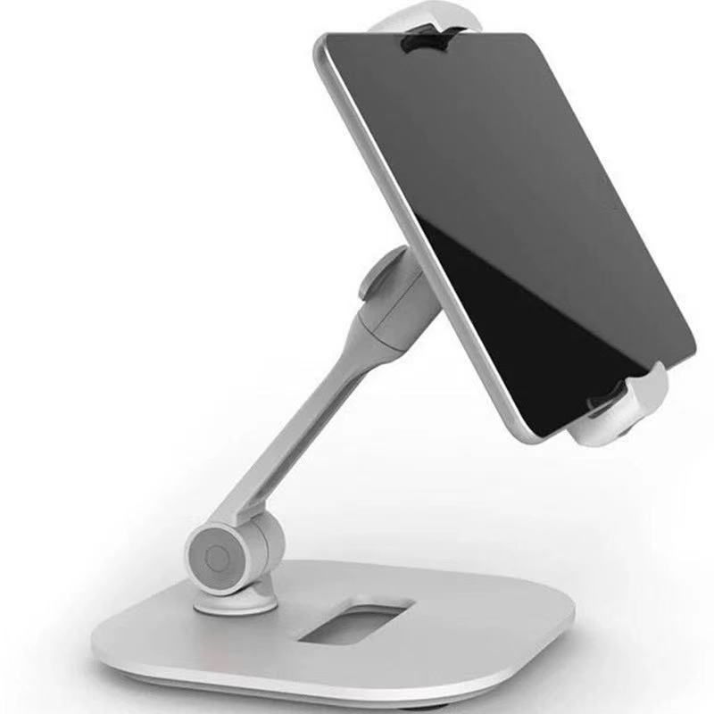 Foldable phone holder, desktop tablet stand, bedside table, multi-functional metal for iPad