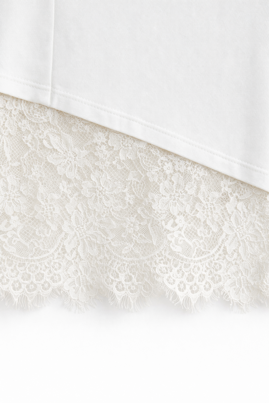 Witte katoenen top met kant detail – dames shirt 95% katoen (luchtig & stijlvol)