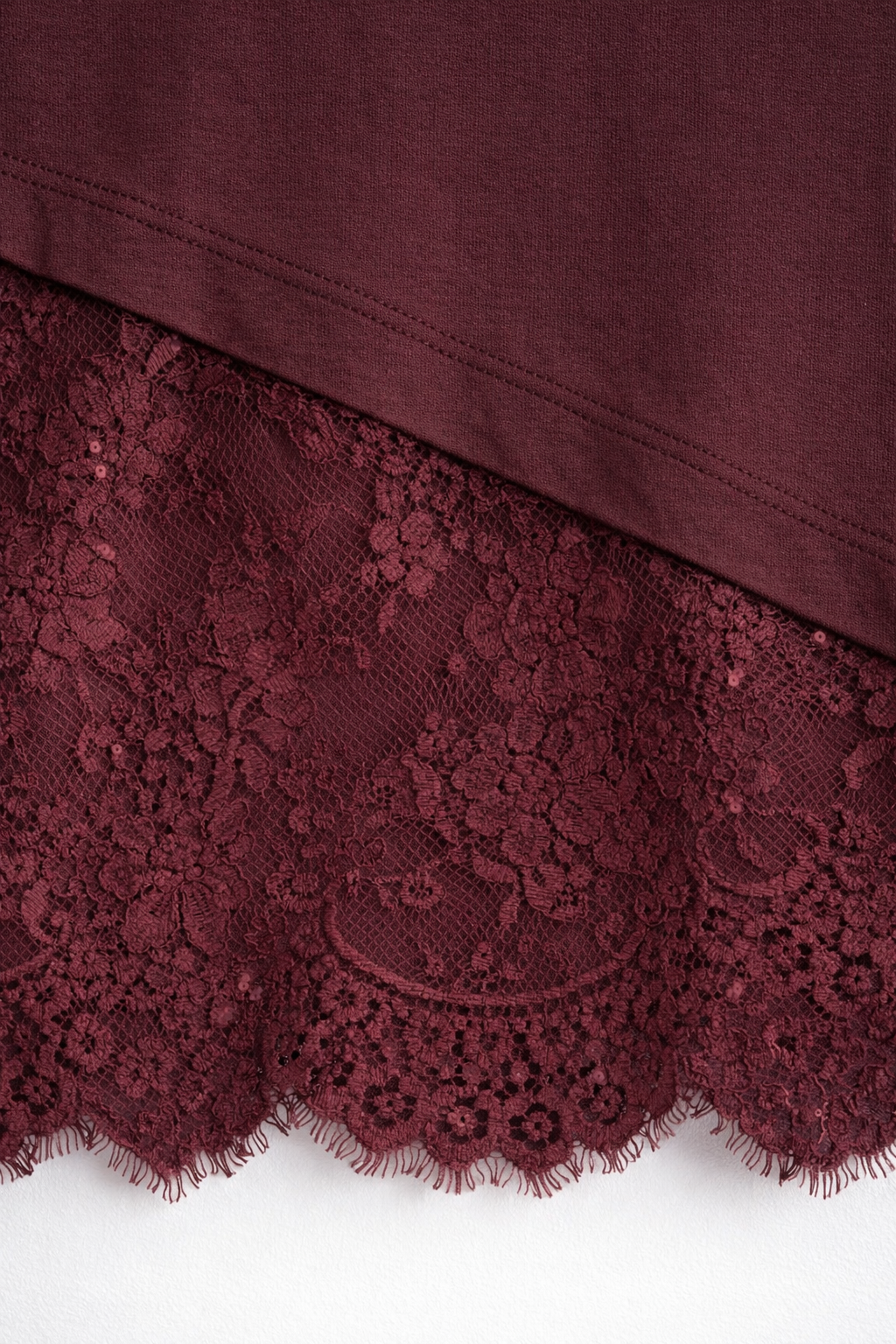 Choco bruine top met kant detail – dames shirt 95% katoen (stijlvol & comfortabel)