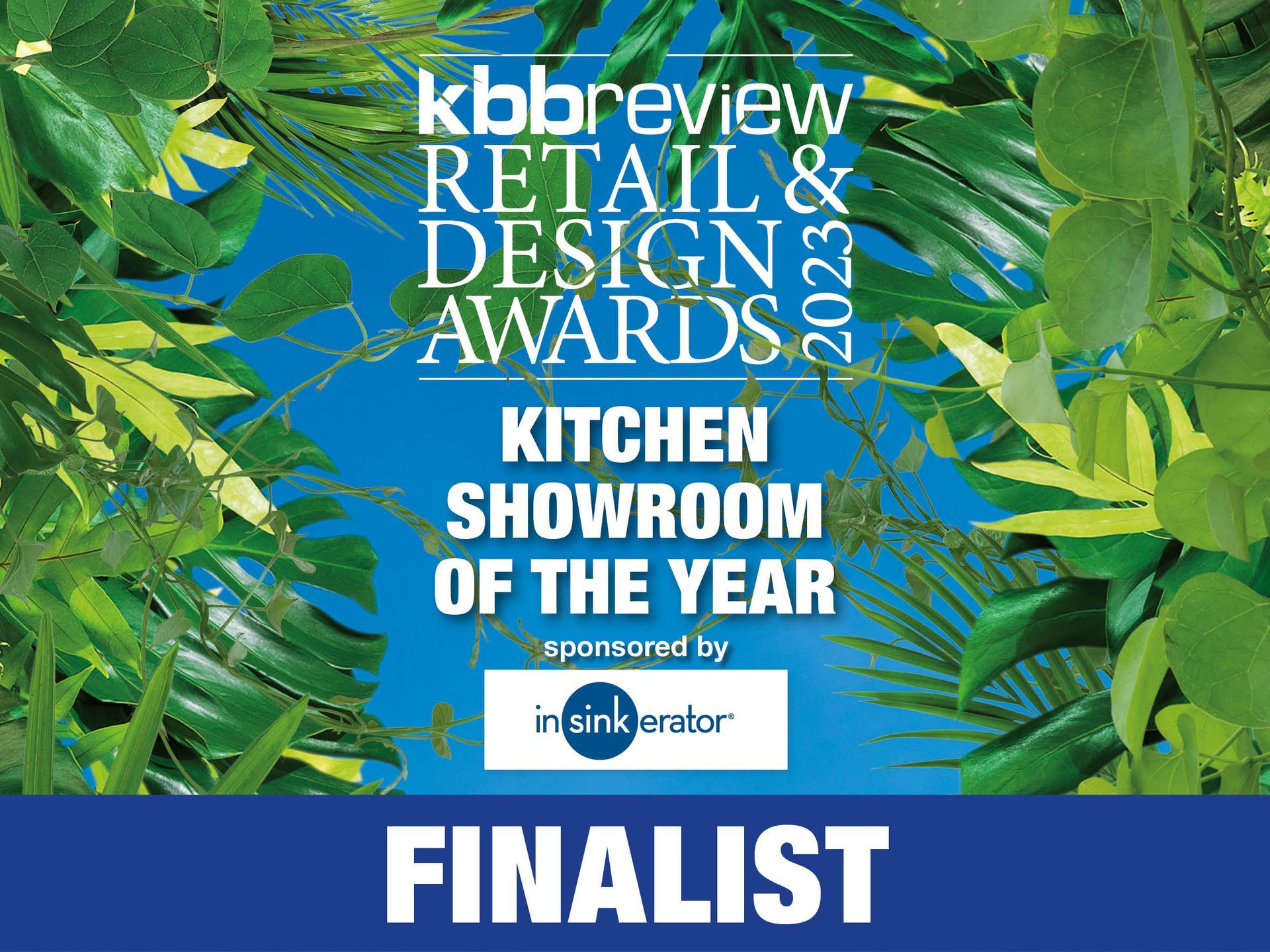 A picture of a kitchen showroom of the year finalist