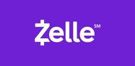 The white Zelle logo on a solid purple background.