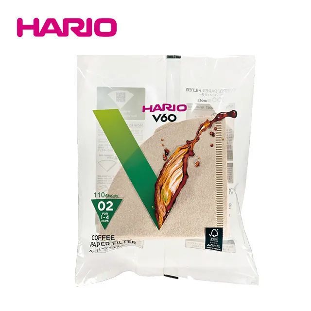 【HARIO】VCF-02-110M濾紙 1-4人份(HARIO精選)