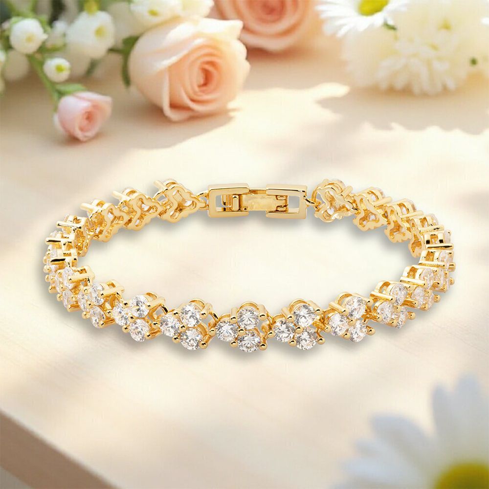 Pulsera con anillo de flores DT&CREATION JEWEL