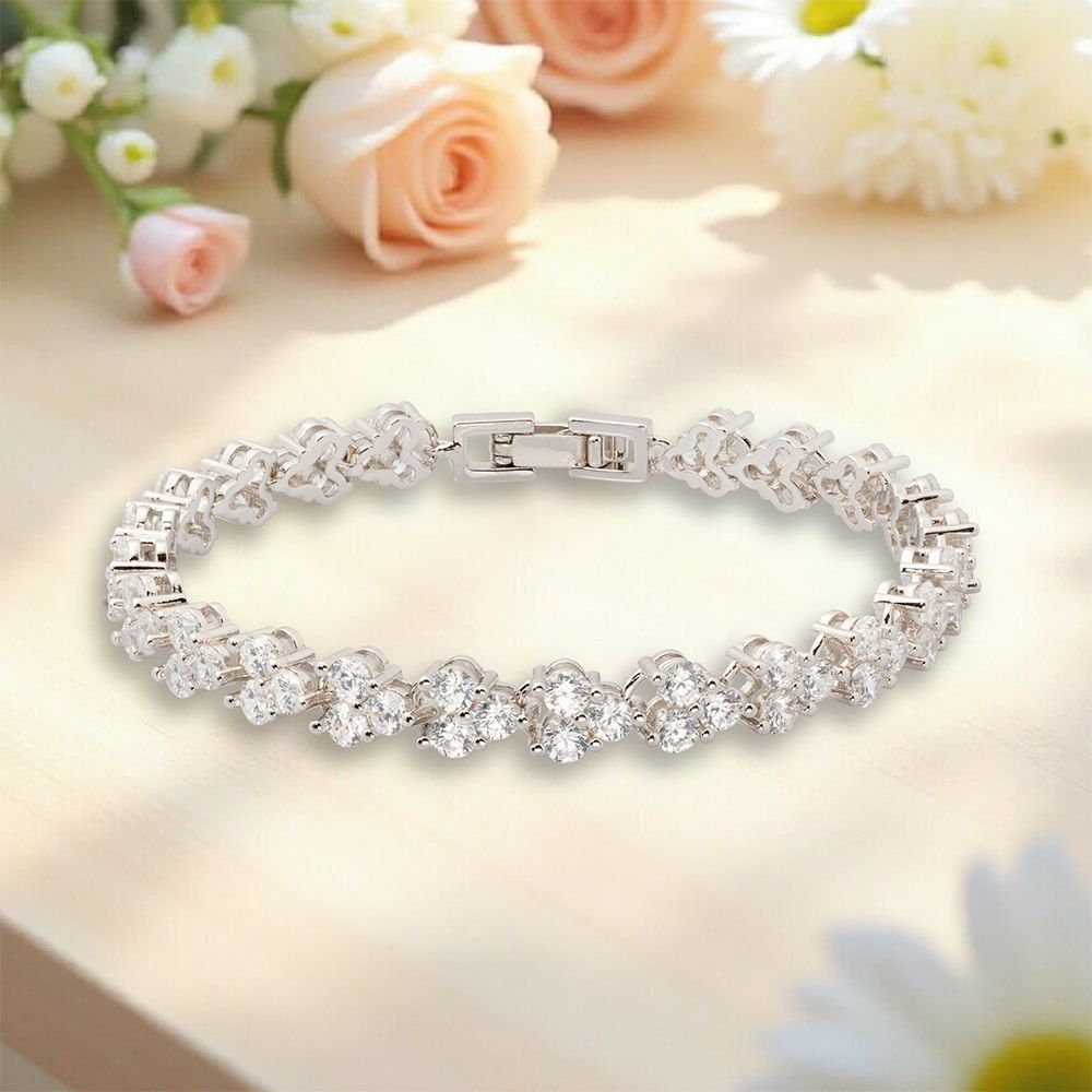 Pulsera con anillo de flores DT&CREATION JEWEL